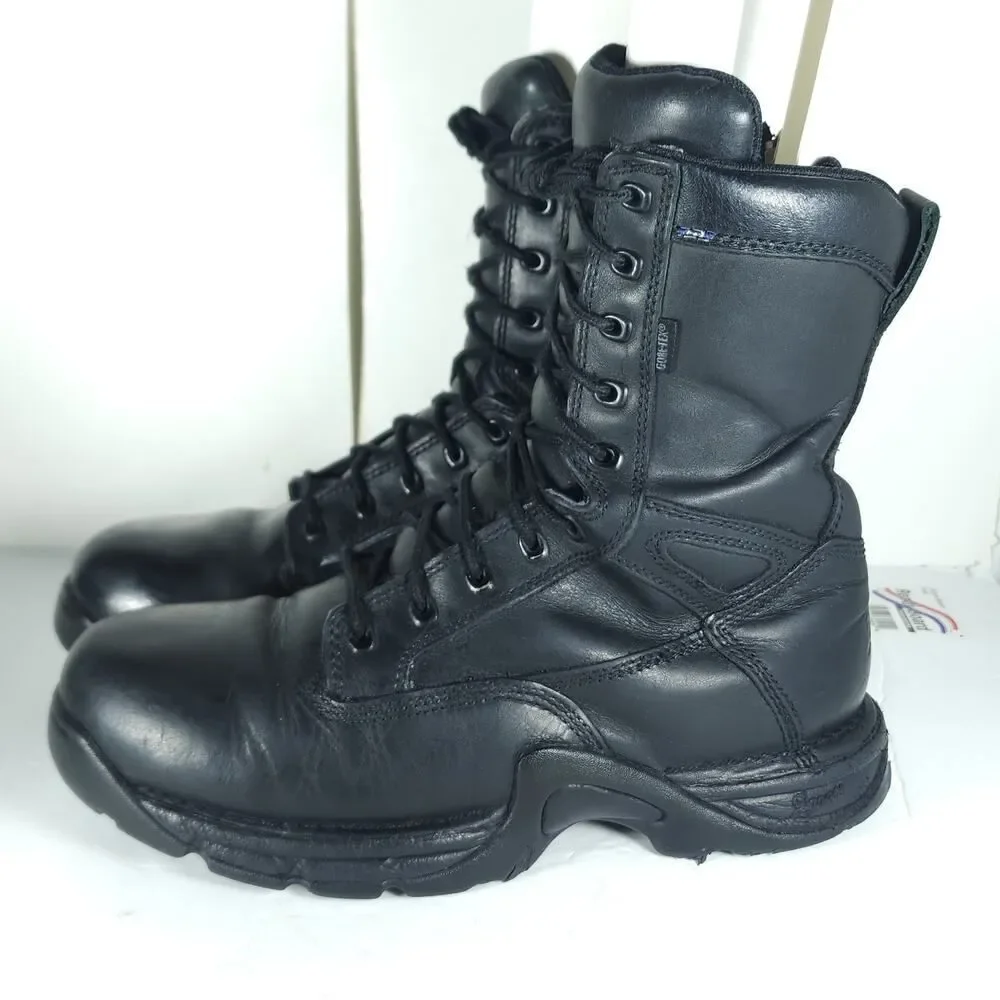Danner Men’s Striker II GTX 8” US10D Black Leather Laceup Tactical Combat Boots